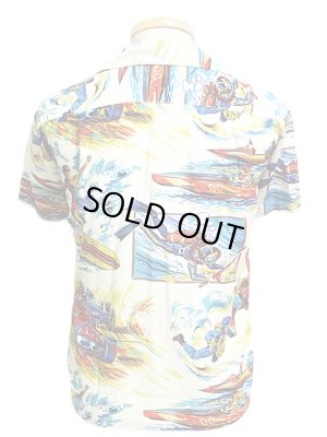 画像2: 【 SUN SURF×Mister Freedom（サンサーフ×ミスターフリーダム） 】 COTTON/RAYON ROCK'N ROLL SHIRT “Action Packed”