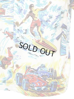 画像5: 【 SUN SURF×Mister Freedom（サンサーフ×ミスターフリーダム） 】 COTTON/RAYON ROCK'N ROLL SHIRT “Action Packed”