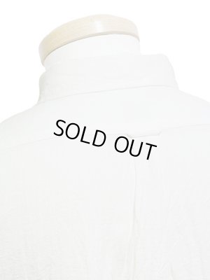 画像4: 【 Pherrow's（フェローズ） 】 七分袖コットンリネンシャンブレーボタンダウンシャツ [ WHITE ]