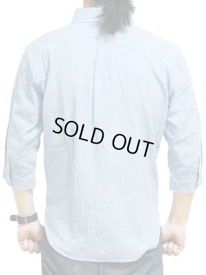 画像2: 【 Pherrow's（フェローズ） 】 七分袖コットンリネンシャンブレーボタンダウンシャツ 再入荷！