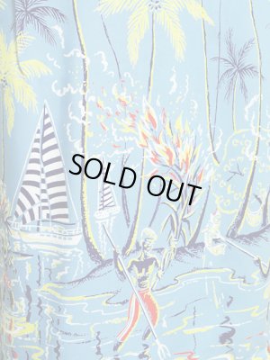 画像4: 【 SUN SURF（サンサーフ） 】 半袖アロハシャツ [ TORCH FISHING ]