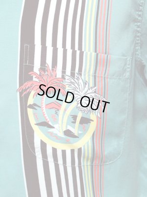 画像4: 【 SUN SURF SPECIAL EDITION（サンサーフスペシャルエディション） 】 半袖アロハシャツ [ PALMS & STRIPE ] 【 Duke Kahanamoku 】