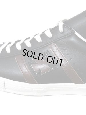 画像2: 【 サムライ自動車倶楽部 】 アイアンクロススニーカー [ 表革仕様 ] [ BLACK ]