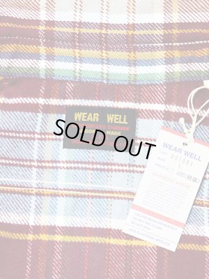 画像8: 【 UES（ウエス） 】 先染めヘビーチェックネルシャツ [ ワイン ] 再入荷！