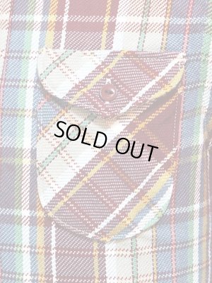 画像4: 【 UES（ウエス） 】 先染めヘビーチェックネルシャツ [ ワイン ] 再入荷！