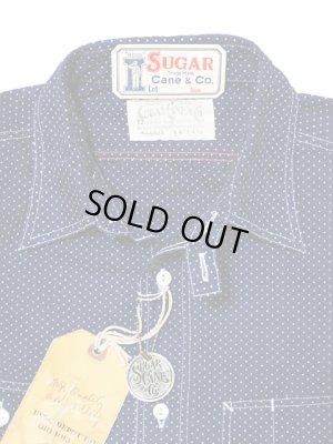画像11: 【 SUGAR CANE（シュガーケン） 】  【 4.5oz. 】 INDIGO POLKA DOT WORK SHIRTS [ FICTION ROMANCE ]