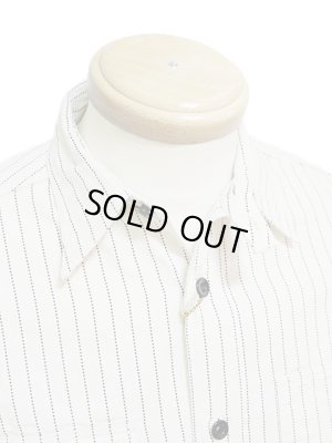 画像3: 【 SUGAR CANE（シュガーケン） 】  【 8.5oz. 】 WHITE WABASH STRIPE WORK SHIRTS [ FICTION ROMANCE ] 再入荷！