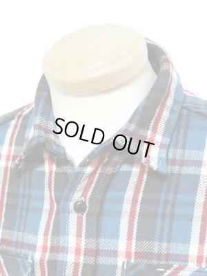 画像3: 【 UES（ウエス） 】 先染めヘビーチェックネルシャツ [ ブルー ] 再入荷！