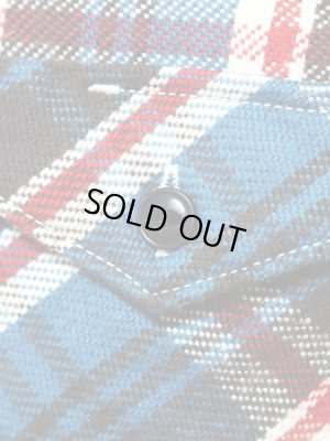 画像7: 【 UES（ウエス） 】 先染めヘビーチェックネルシャツ [ ブルー ] 再入荷！