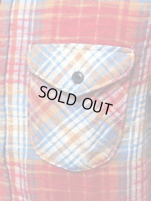 画像4: 【 UES（ウエス） 】 先染めスラブチェックネルシャツ [ RED ]