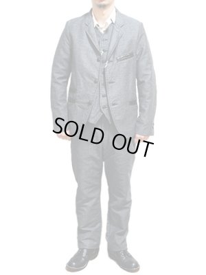 画像3: 【 SUGAR CANE（シュガーケン） 】 【 12.5oz. 】 COTTON PRINT MOLESKIN JACKET [ BLACK ] [ FICTION ROMANCE ]