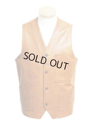 画像2: 【 LUA×Y'2 LEATHER 】 ルア別注 レザーワークベスト [ LV-01 ] 【 少量限定生産モデル 】