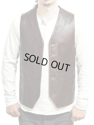 画像7: 【 LUA×Y'2 LEATHER 】 ルア別注 レザーワークベスト [ LV-01 ] 【 少量限定生産モデル 】