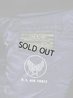 画像12: 【 BUZZ RICKSON'S（バズリクソンズ） 】 B-15C A.F.BLUE JACKET [ ORIGINAL SPEC. ]