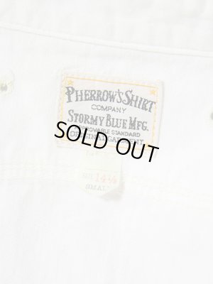 画像10: 【 Pherrow's（フェローズ） 】 シャンブレーワークシャツ [ WHITE CHAMBRAY ]