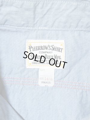 画像10: 【 Pherrow's（フェローズ） 】 カスタムシャンブレーワークシャツ [ TREAD TRIMMERS ]
