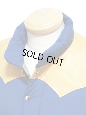 画像3: 【 SUGAR CANE（シュガーケン） 】 コットンナイロンレザーヨークダウンベスト [ COTTON/NYLON LEATHER YOKE DOWN VEST ] 再入荷！