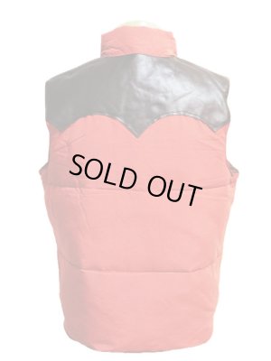 画像2: 【 SUGAR CANE（シュガーケン） 】 COTTON/NYLON LEATHER YOKE DOWN VEST 再入荷！