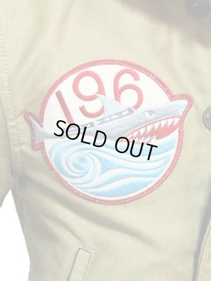 画像6: 【 Pherrow's（フェローズ） 】 カスタムN-1デッキジャケット [ SEA DIVILS OLIVE ]