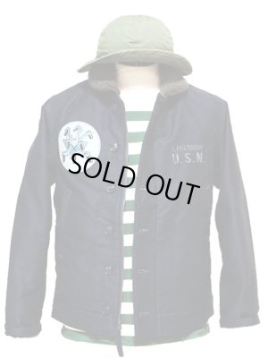 画像17: 【 Pherrow's（フェローズ） 】 カスタムN-1デッキジャケット [ VP131 NAVY ]