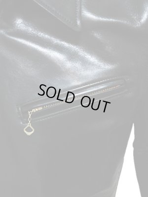 画像4: 【 Y'2 LEATHER（ワイツーレザー） 】 HVホースハイドシングルライダースジャケット [ 馬革 ] [ BLACK ]