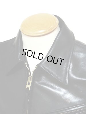 画像3: 【 Y'2 LEATHER（ワイツーレザー） 】 HVホースハイドシングルライダースジャケット [ 馬革 ] [ BLACK ]