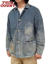 【 FULLCOUNT（フルカウント） 】　ウォバッシュカバーオール　[ Early 1900s Wabash Chore Jacket HW ] [ Used Wash ]