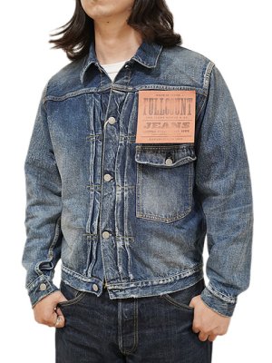 画像2: 【 FULLCOUNT（フルカウント） 】　【 13.7oz. 】 1st Type スカデニムジャケット　[ Souvenir Embroidery Type 1 Denim Jacket HW “More Than Real” ] [ Used Wash ]