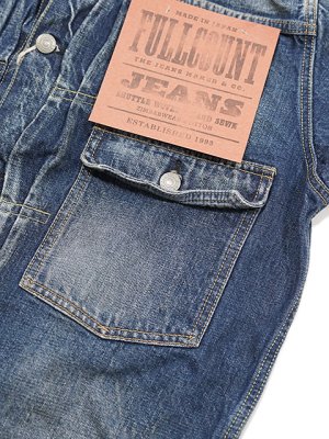 画像4: 【 FULLCOUNT（フルカウント） 】　【 13.7oz. 】 1st Type スカデニムジャケット　[ Souvenir Embroidery Type 1 Denim Jacket HW “More Than Real” ] [ Used Wash ]