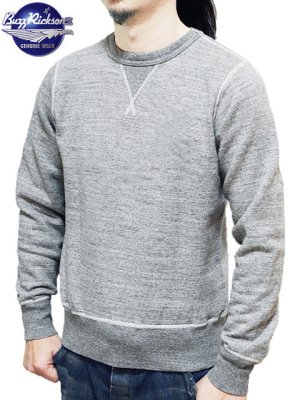 画像4: 【 BUZZ RICKSON'S（バズリクソンズ） 】 セットインクルースウェット SET-IN CREW SWEAT [ SOLID MODEL ] [ H.GRAY ]