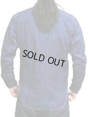 画像2: 【 JELADO（ジェラード） 】インディゴスターウォバッシュストライプワークシャツ [ Lineman Shirts ]