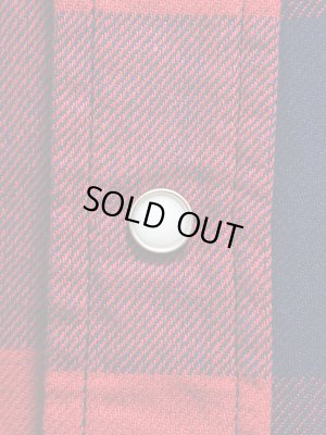 画像8: 【 Pherrow's（フェローズ） 】 インディゴチェックウエスタンシャツ [ レッド×インディゴブロック ]