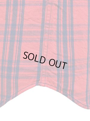 画像7: 【 Pherrow's（フェローズ） 】 インディゴチェックウエスタンシャツ [ レッド×インディゴ ]