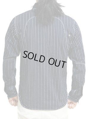 画像2: 【 Pherrow's（フェローズ） 】 オリジナルインディゴストライプワークシャツ