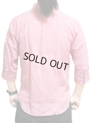 画像2: 【 Pherrow's（フェローズ） 】 七分袖コットンリネンシャンブレーボタンダウンシャツ 再入荷！