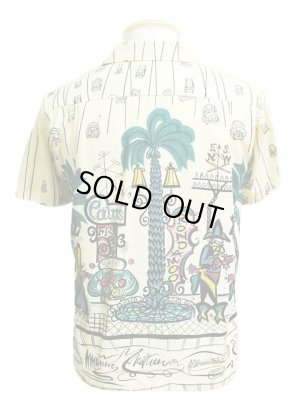 画像2: 【 STAR OF HOLLYWOOD（スターオブハリウッド） 】 半袖スラブコットンオープンカラーシャツ S/S SLUB COTTON OPEN SHIRTS [ COWBOY TOWN ]