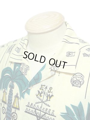 画像3: 【 STAR OF HOLLYWOOD（スターオブハリウッド） 】 半袖スラブコットンオープンカラーシャツ S/S SLUB COTTON OPEN SHIRTS [ COWBOY TOWN ]