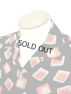 画像3: 【 STAR OF HOLLYWOOD（スターオブハリウッド） 】 半袖ドビーコットンオープンカラーシャツ S/S DOBBY COTTON OPEN SHIRTS [ SQUARES ]