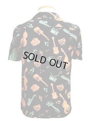 画像2: 【 STAR OF HOLLYWOOD×VINCE RAY（スターオブハリウッド×ヴィンスレイ） 】 半袖レーヨンオープンカラーシャツ S/S HIGH DENSITY RAYON OPEN SHIRTS [ BEAT INSTRUMENTAL ]