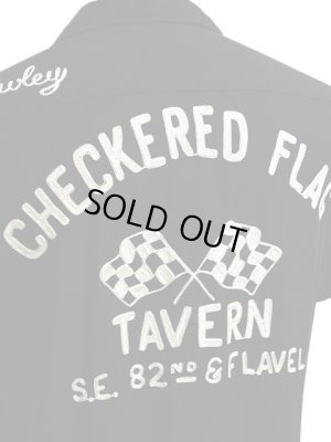 画像6: 【 STYLE EYES（スタイルアイズ） 】 半袖レーヨンボーリングシャツ S/S RAYON BOWLING SHIRT [ CHECKRED FLAG ]