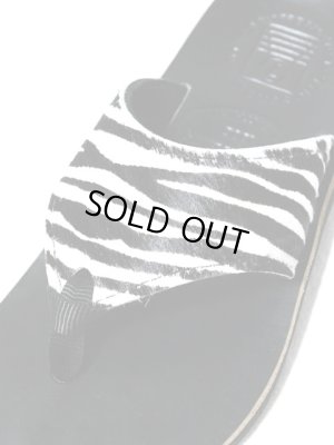 画像2: 【 THE SANDALMAN（ザ・サンダルマン） 】 ゼブラハラコ×ホーウィンクロムエクセルレザーサンダル [ ビーチワイド ] [ LUA別注モデル ]