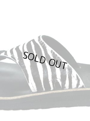 画像3: 【 THE SANDALMAN（ザ・サンダルマン） 】 ゼブラハラコ×ホーウィンクロムエクセルレザーサンダル [ ビーチワイド ] [ LUA別注モデル ]