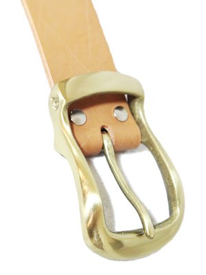 画像3: 【 KC'S（ケーシーズ） 】 1 3/4インチブライドルバックル付きレザーベルト [ 米国製オイルステアハイド ] [ LUA別注モデル ]