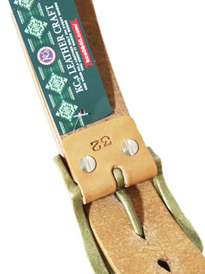 画像6: 【 KC'S（ケーシーズ） 】 1 3/4インチブライドルバックル付きレザーベルト [ 米国製オイルステアハイド ] [ LUA別注モデル ]