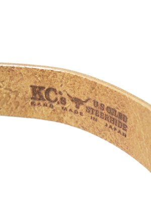 画像5: 【 KC'S（ケーシーズ） 】 1 3/4インチブライドルバックル付きレザーベルト [ 米国製オイルステアハイド ] [ LUA別注モデル ]