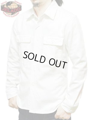 画像1: 【 JELADO（ジェラード） 】ヘビーネルシャツ [ Flannel Shirts ] [ ショート丈 ] [ ホワイト ]