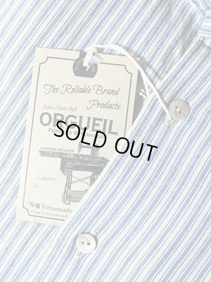 画像9: 【 ORGUEIL（オルゲイユ） 】 インディゴストライプウィンザーカラーシャツ [ WINDSOR COLLAR SHIRT ] 再入荷！