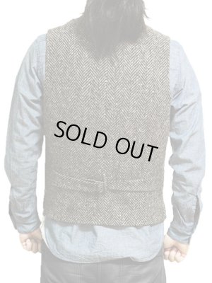 画像2: 【 JELADO×COPANO（ジェラード×コパノ） 】 ヘリンボーンツイードハンティングワークベスト [ Clovis Vest ]