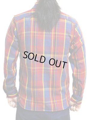 画像2: 【 Pherrow's（フェローズ） 】 ヘビーウェイトフランネルチェックシャツ [ バーガンディー ]