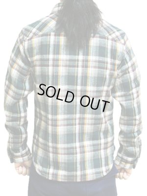 画像2: 【 UES（ウエス） 】 先染めヘビーチェックネルシャツ [ グリーン ]